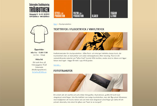 Screenshot - www.trojbutiken.se